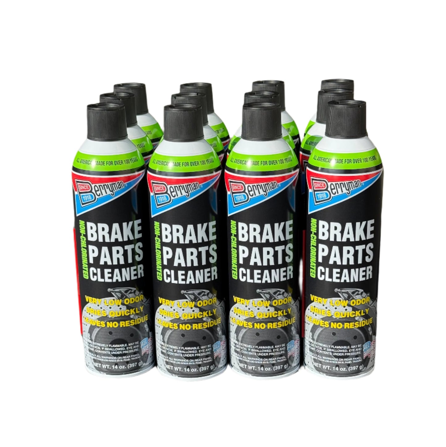 Berryman 2420 12-Pack Non-Chlorinated Brake Parts Cleaner